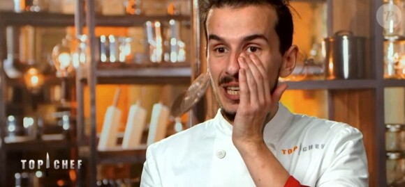 Clément dans "Top Chef" (M6), épisode diffusé mercredi 11 avril 2018.