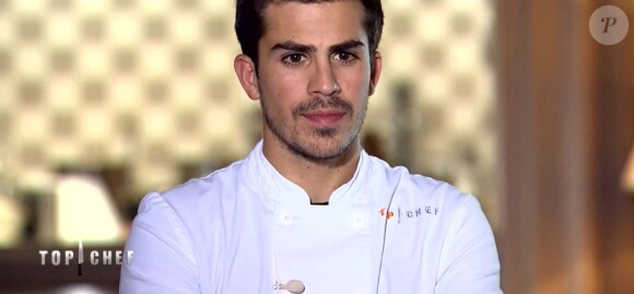 Victor dans "Top Chef" (M6), épisode diffusé mercredi 11 avril 2018.