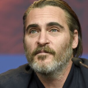 Joaquin Phoenix à la Conférence de presse pour le film "Don't Worry, he won't get far on foot" lors du 68e festival du film de Berlin, La Berlinale le 20 février 2018.