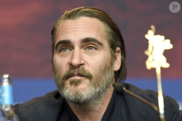 Joaquin Phoenix à la Conférence de presse pour le film "Don't Worry, he won't get far on foot" lors du 68e festival du film de Berlin, La Berlinale le 20 février 2018.