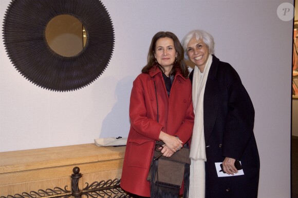 Exclusif - Caroline Sarkozy et Linda Pinto au PAD (Paris Art + Design) 2018 au Jardin des Tuileries à Paris le 3 avril 2018 © Julio Piatti / Bestimage