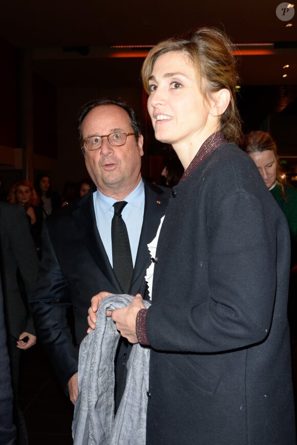 François Hollande et Julie Gayet - Première du film "The Ride" au MK2 Bibliothèque à Paris. Le 26 janvier 2018 © Coadic Guirec / Bestimage