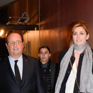 François Hollande et Julie Gayet - Première du film "The Ride" au MK2 Bibliothèque à Paris. Le 26 janvier 2018 © Coadic Guirec / Bestimage