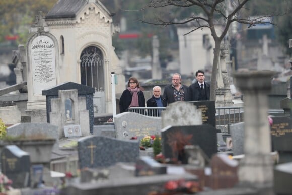 Obsèques de Véronique Colucci au cimetière communal de Montrouge, le 12 avril 2018.
