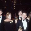 Milos Forman avec Jeanne Moreau, Louis Malle, Richard Bohringer, aux César 1988.
