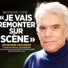 Bernard Tapie à la une du Parisien du 15 avril 2018. Dans un long entretien, il parle de son cancer de l'estomac, ses chances, son traitement et son projet de revenir sur scène dans une pièce de théâtre ou une comédie musicale.