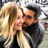 Emma et Florian (Mariés au premier regard 2) lors de leur escapade en amoureux à Londres en janvier 2018.