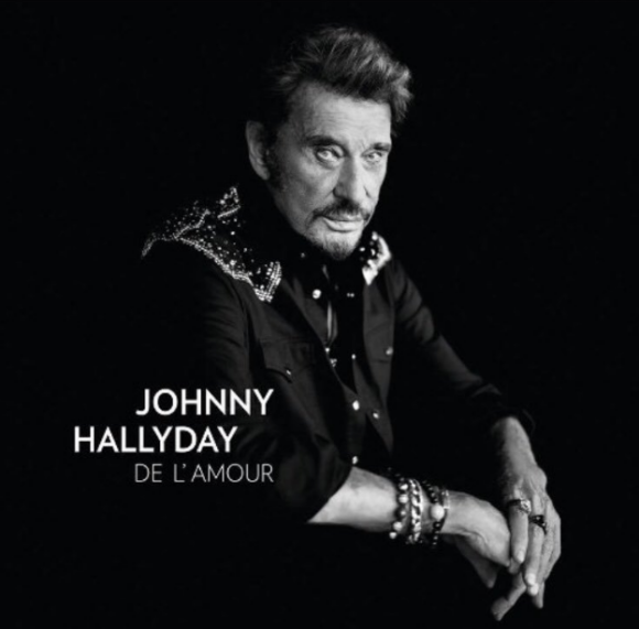 Johnny Hallyday - De l'amour - pochette de l'album avec un portrait réalisé par Mathieu César, en 2015.