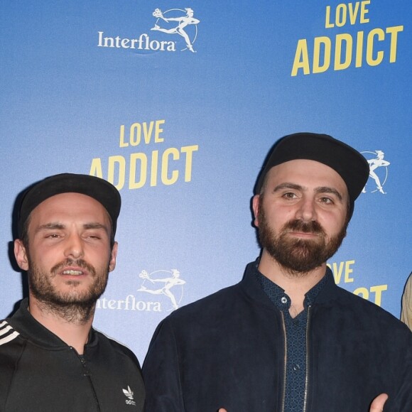 Gael Mectoob, Jérôme Niel, guest et Baptiste Lorber (studio Bagel) - Avant-première du film "Love Addict" au cinéma Gaumont Champs-Elysées Marignan à Paris, le 16 avril 2018. © Coadic Guirec/Bestimage