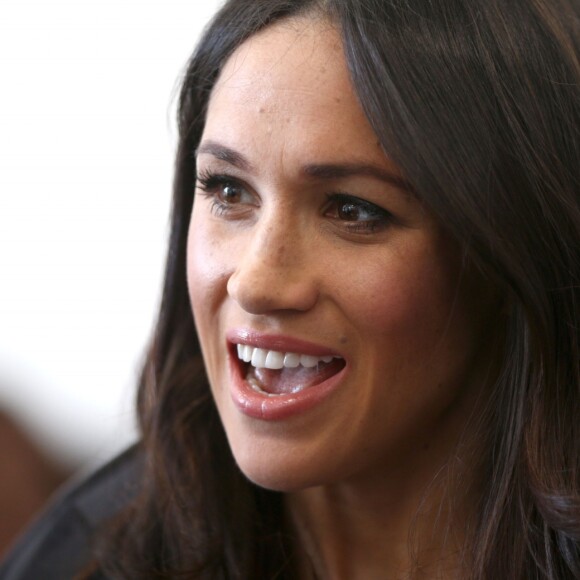 Meghan Markle lors d'une réception du forum des jeunes pendant le Commonwealth Heads of Government Meeting à Londres le 18 avril 2018.