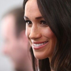 Meghan Markle lors d'une réception du forum des jeunes pendant le Commonwealth Heads of Government Meeting à Londres le 18 avril 2018.