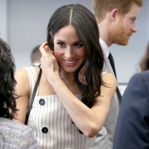 Meghan Markle lors d'une réception du forum des jeunes pendant le Commonwealth Heads of Government Meeting à Londres le 18 avril 2018.