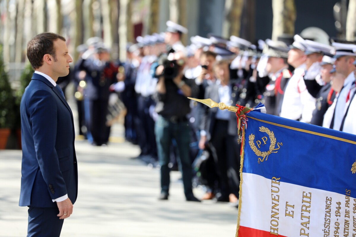 Photo : Le président de la République française Emmanuel Macron lors de ...