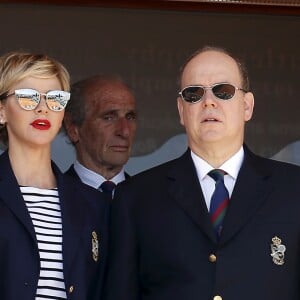 La princesse Charlène et le prince Albert II de Monaco avec Tina Green - Rafael Nadal remporte pour la onzième fois le Masters 1000 de Monte-Carlo à Roquebrune Cap Martin, France, le 22 avril 2018. © Jean-François Ottonello/Nice Matin/Bestimage