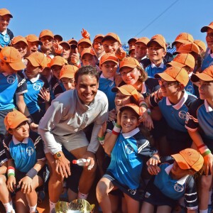 Rafael Nadal remporte la finale du Rolex Monte Carlo Masters 2018 qui l'a opposé au Japonais Kei Nishikori au Monte Carlo Country Club à Roquebrune Cap Martin le 21 avril 2018. Rafael Nadal a remporté pour la 11eme fois le tournoi en battant son adversaire en 2 sets. © Bruno Bébert/Bestimage