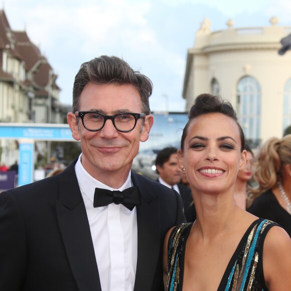 Michel Hazanavicius et sa femme Bérénice Bejo à la première de "Le Château de Verre" lors de la soirée de clôture du 43e Festival du Cinéma Américain de Deauville, le 9 septembre 2017. © Denis Guignebourg/Bestimage