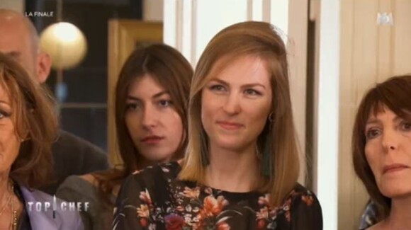 Camille, la chérie de Victor, lors de la finale de Top Chef diffusée le 25 avril 2018