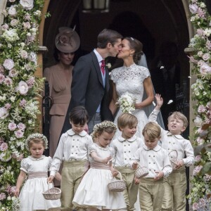 Le prince George et la princesse Charlotte de Cambridge étaient page et demoiselle d'honneur au mariage de Pippa Middleton et James Matthews le 20 mai 2017 dans le Berkshire.