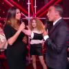 Karine Ferri enceinte et sublime lors du live de "The Voice 7" (TF1) samedi 21 avril 2018.