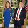 Melania Trump fait son entrée au musée Madame Tussauds de New York, ce 25 avril 2018. La First Lady rejoint ainsi la statue de cire de son époux Donald Trump.

