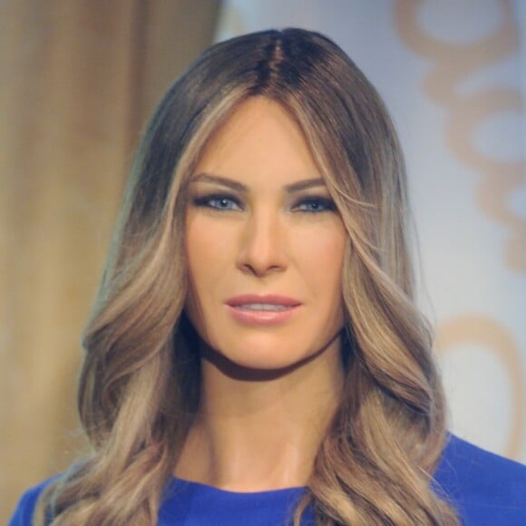 Melania Trump fait son entrée au musée Madame Tussauds de New York, ce 25 avril 2018. La First Lady rejoint ainsi la statue de cire de son époux Donald Trump.
