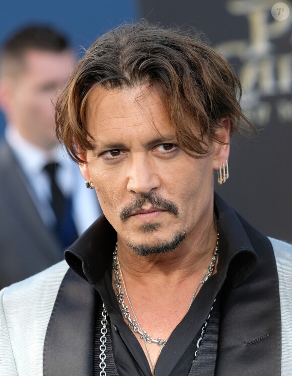 Johnny Depp à la première de 'Pirates of the Caribbean: Dead Men Tell No Tales' au théâtre Dolby à Hollywood, le 18 mai 2017 © Chris Delmas/Bestimage