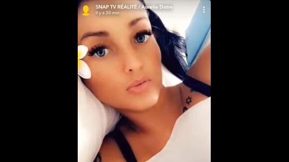 Aurélie Dotremont parle de sa chirurgie esthétique, Snapchat, 1er mai 2018