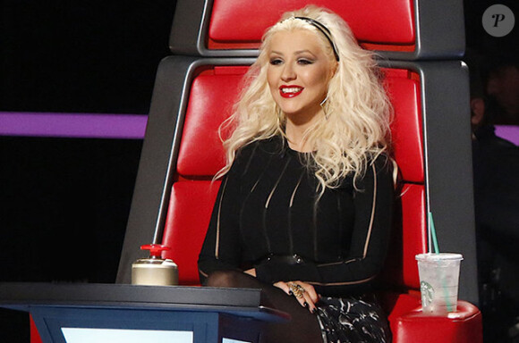 Christina Aguilera dans "The Voice US".