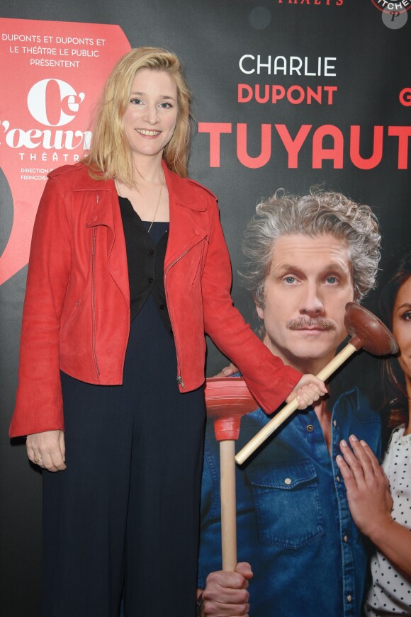 Semi-Exclusif - Natacha Régnier à la 200ème représentation de la pièce "Tuyauterie" au théâtre de l'Oeuvre à Paris, le 3 mai 2018. © Guirec Coadic/Bestimage