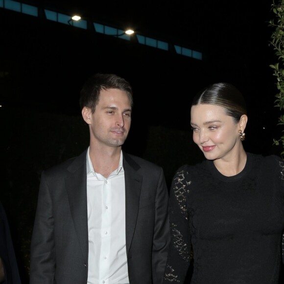 Miranda Kerr enceinte et son mari Evan Spiegel à la soirée The Broad & Louis Vuitton Jasper Johns: Something Resembling Truth à Los Angeles, le 8 février 2018