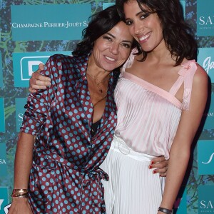 Exclusif - Sandra Sisley et Laurie Cholewa - Soirée du défilé "100% Green" de la créatrice éco-responsable Gaëlle Constantini sur la terrasse Sandra & Co lors du 71ème Festival International du Film de Cannes le 9 mai 2018. © Giancarlo Gorassini/Bestimage