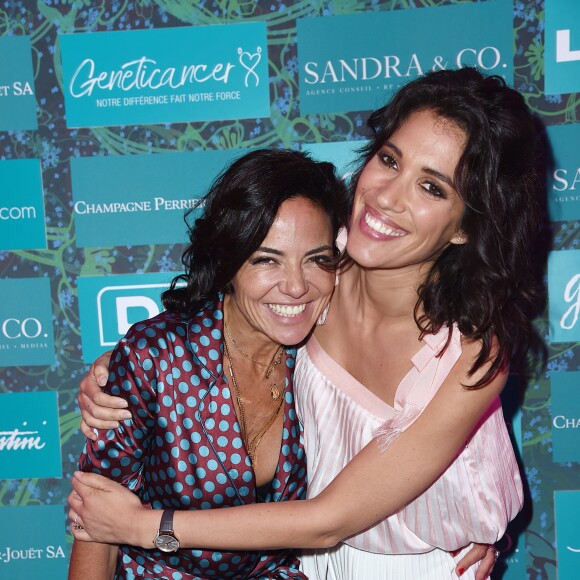 Exclusif - Sandra Sisley et Laurie Cholewa - Soirée du défilé "100% Green" de la créatrice éco-responsable Gaëlle Constantini sur la terrasse Sandra & Co lors du 71ème Festival International du Film de Cannes le 9 mai 2018. © Giancarlo Gorassini/Bestimage