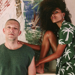 Vincent Cassel et Tina Kunakey. Avril 2018.