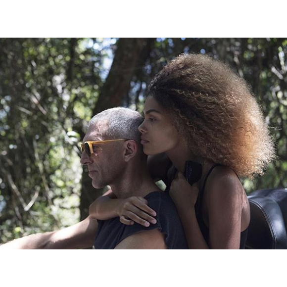 Vincent Cassel et Tina Kunakey. Avril 2018.