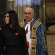 Le prince Harry et Meghan Markle lors des commémorations de l'ANZAC Day à Londres le 25 avril 2018