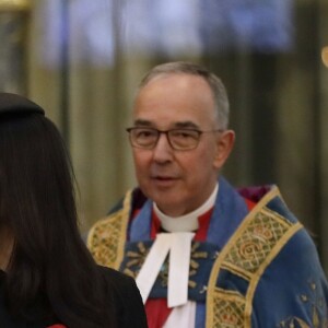 Le prince Harry et Meghan Markle lors des commémorations de l'ANZAC Day à Londres le 25 avril 2018