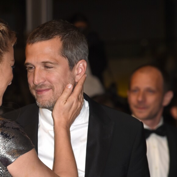 Virginie Efira et Guillaume Canet - Descente des marches du film "Le Grand Bain" lors du 71ème Festival International du Film de Cannes. Le 13 mai 2018 © Giancarlo Gorassini / Bestimage