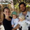 Le prince Carl Philip et la princesse Sofia de Suède ont ouvert au public leur compte Instagram (@prinsparet), dont cette image avec leurs enfants Alexander et Gabriel est issue (publiée pour la Saint-Valentin 2018), le 13 mai 2018 à l'occasion du 39e anniversaire du prince.