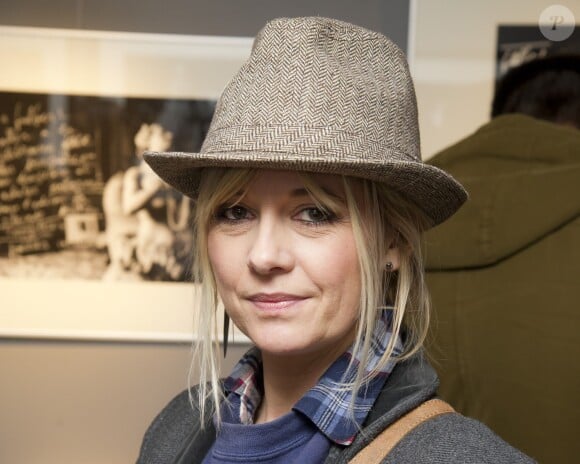 Flavie Flament à la galerie Hegoa à Paris, le 2 avril 2015.