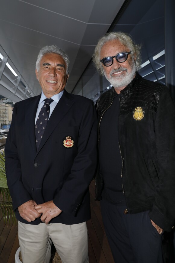 Bernard d'Alessandri (directeur du Yacht Club de Monaco), Flavio Briatore - Dîner de gala de la 6ème édition de la Fashion Week Monte-Carlo à Monaco le 16 mai 2018. © Claudia Albuquerque/Bestimage