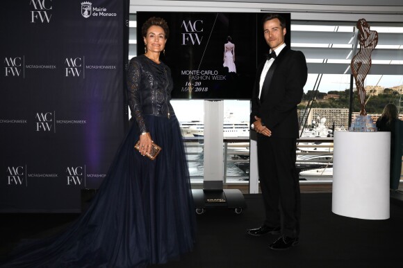 Celina Lafuente de Lavotha, Karl E. Landler - Dîner de gala de la 6ème édition de la Fashion Week Monte-Carlo à Monaco le 16 mai 2018. © Claudia Albuquerque/Bestimage