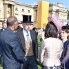 Le prince Andrew rencontre des invités lors de la première garden aprty de l'année 2018 au palais de Buckingham à Londres le 15 mai 2018.