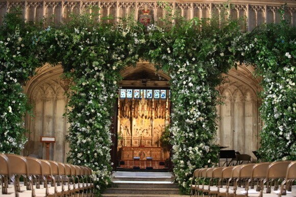 Image de la chapelle St George à Windsor le 19 mai 2018, jour du mariage du prince Harry et de Meghan Markle.