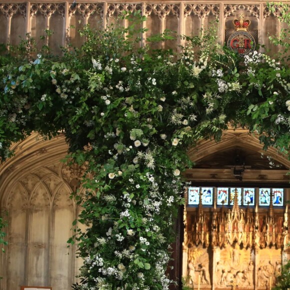 Image de la chapelle St George à Windsor le 19 mai 2018, jour du mariage du prince Harry et de Meghan Markle.