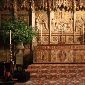 Image de la chapelle St George à Windsor le 19 mai 2018, jour du mariage du prince Harry et de Meghan Markle.