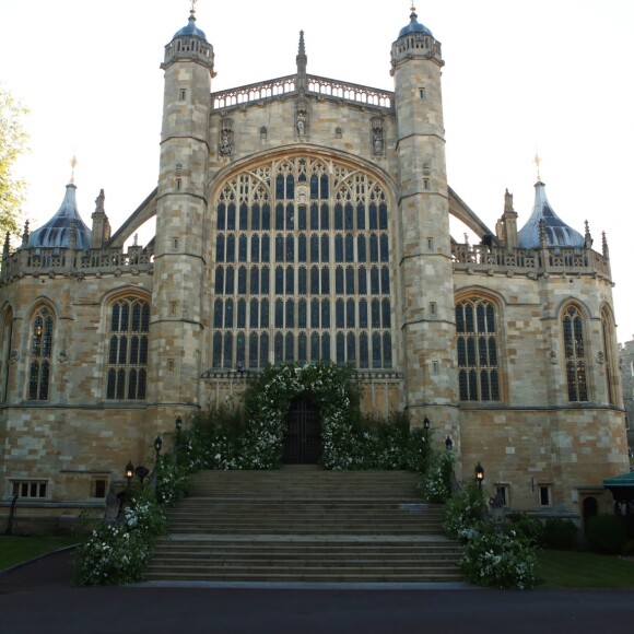 Image de la chapelle St George à Windsor le 19 mai 2018, jour du mariage du prince Harry et de Meghan Markle.