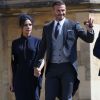 David et Victoria Beckham - Les invités arrivent à la chapelle St. George pour le mariage du prince Harry et de Meghan Markle au château de Windsor, Royaume, Uni, le 19 mai 2018.