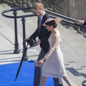 Le prince Harry, duc de Sussex et Meghan Markle, duchesse de Sussex lors de la garden party pour les 70 ans du prince Charles au palais de Buckingham à Londres le 22 mai 2018.