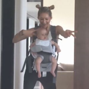 Anna Kournikova danse avec sa fille Lucy. Instagram, mai 2018