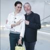 Semi-exclusif - Philippe Starck et sa femme Jasmine - Cocktail du lancement du champagne Louis Roederer "Cristal 2008" au Palais De Tokyo à Paris le 23 mai 2018. © Olivier Borde/Bestimage